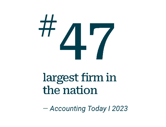 #47 largest firm in the nation