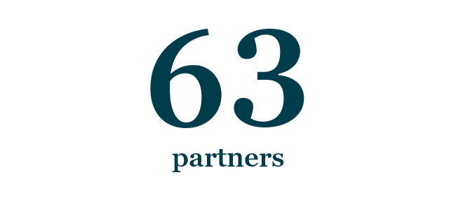 63 partners