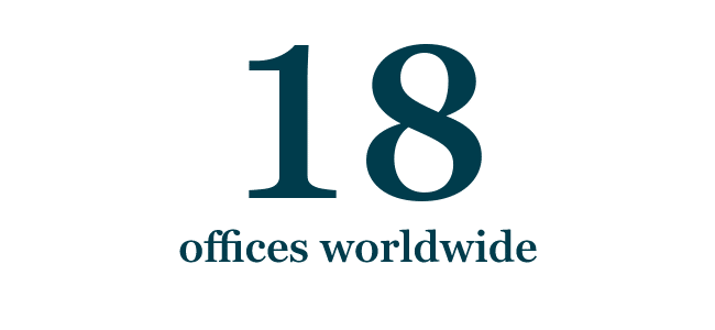 18 offices worldwide