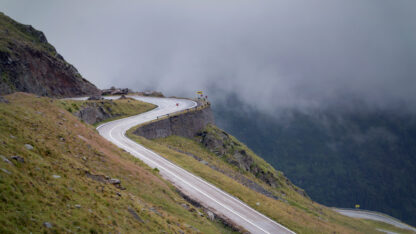 Winding road on a mountain representing the fiscal uncertainty many state and local governments are experiencing