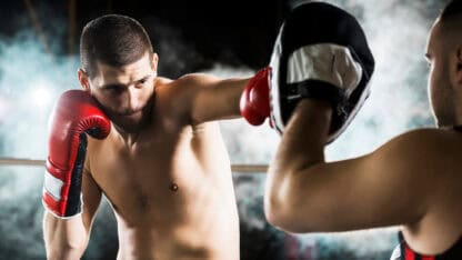 Man boxing